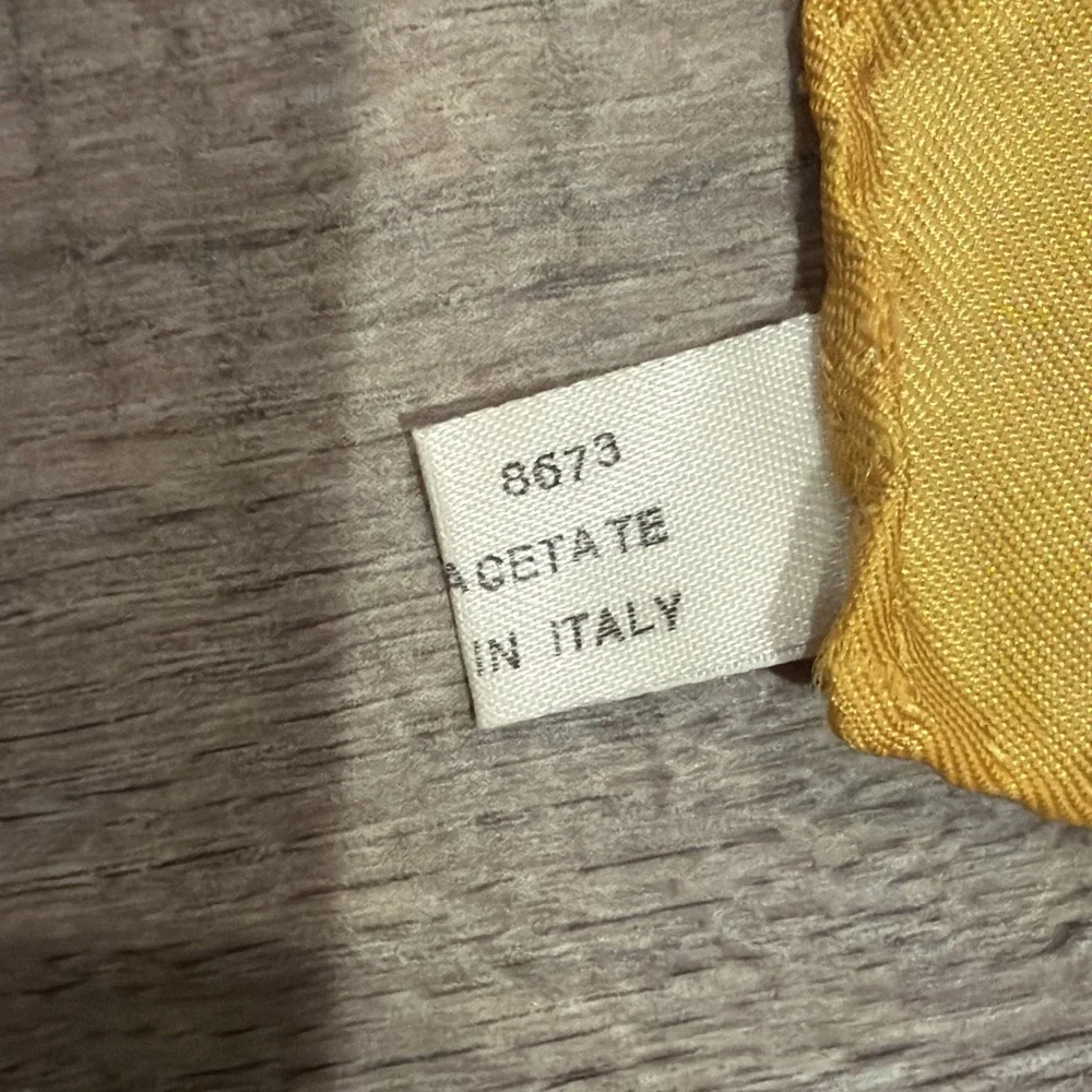 Vtg Geometric Scarf Made In Italy 100% Acetate 25
